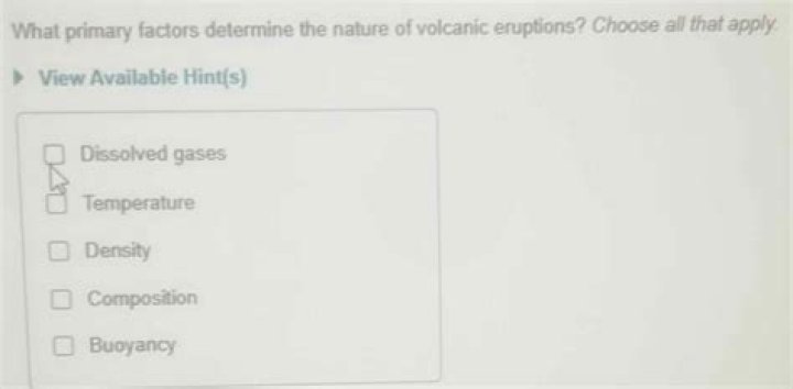 what primary factors determine the nature of volcanic eruptions?