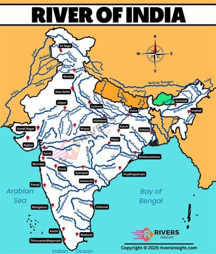 what rivers run south to north