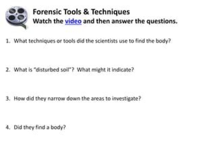 what techniques or tools did the scientists use to find the body