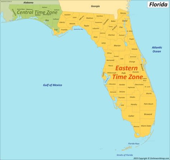 what time zone is florida gmt