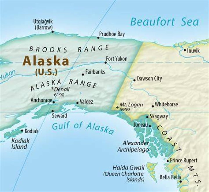 what two countries border the gulf of alaska