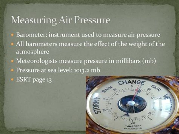what two instruments are commonly used to measure air pressure?