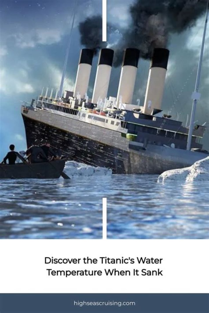 what was the air temperature when the titanic sank
