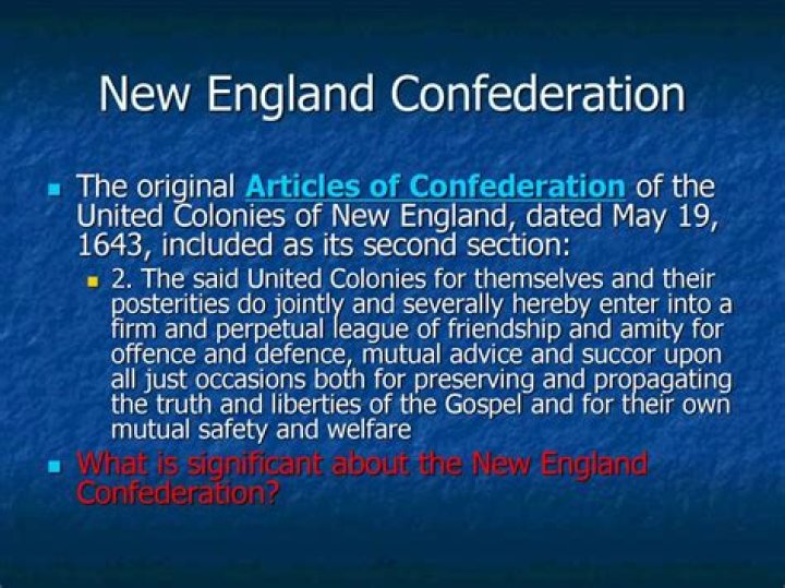 what was the purpose of the new england confederation