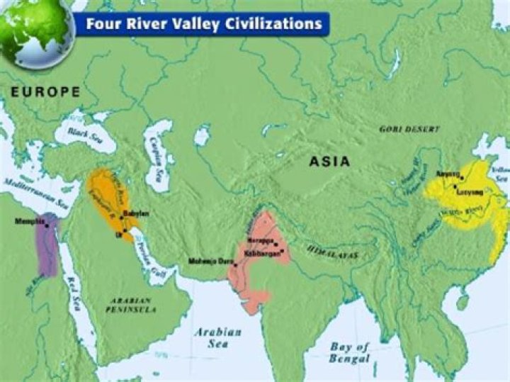 what were the four river valley civilizations