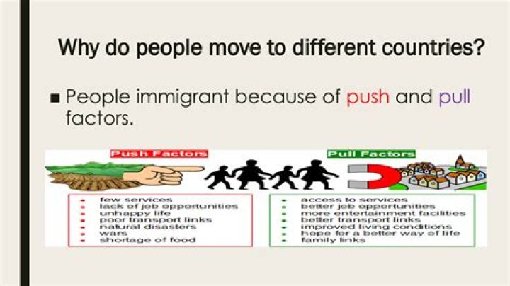 What Were The Push And Pull Factors Of Immigration?