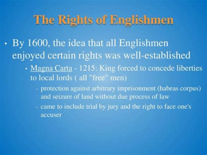 what were the rights of englishmen