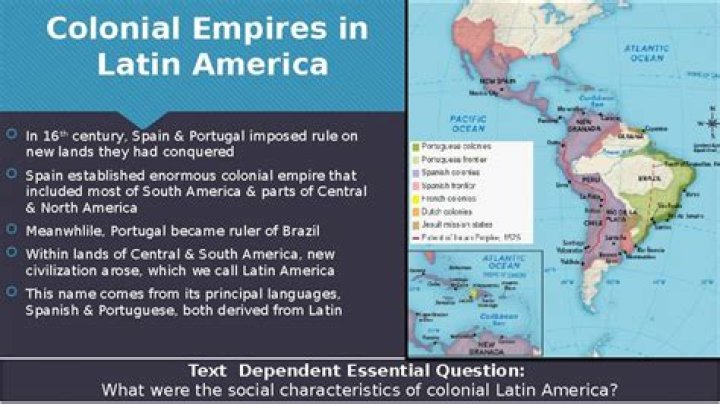 what were the social characteristics of colonial latin america