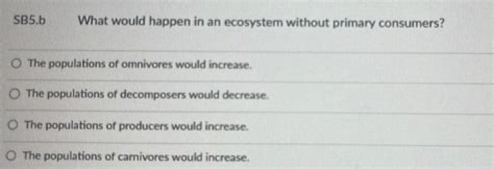 what would happen in an ecosystem without primary consumers
