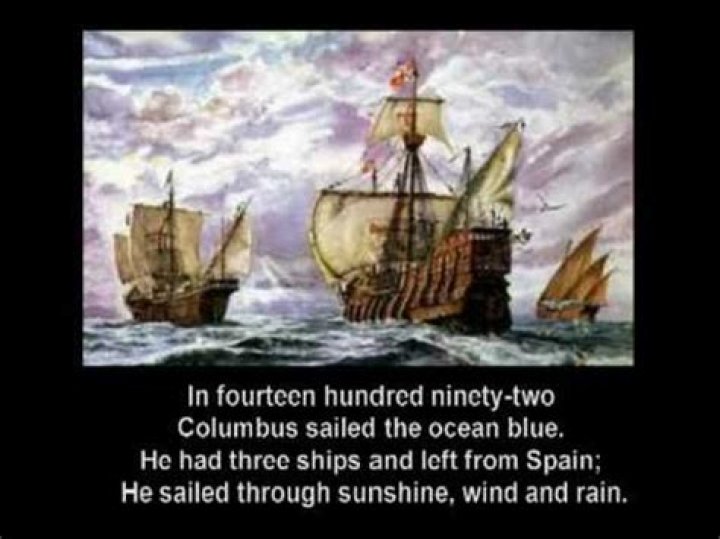 what year did columbus sail the ocean blue