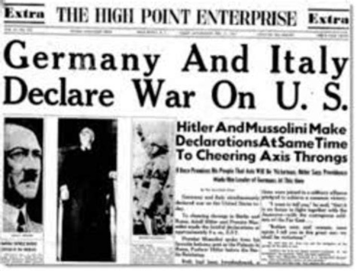 when did germany and italy declare war on the us