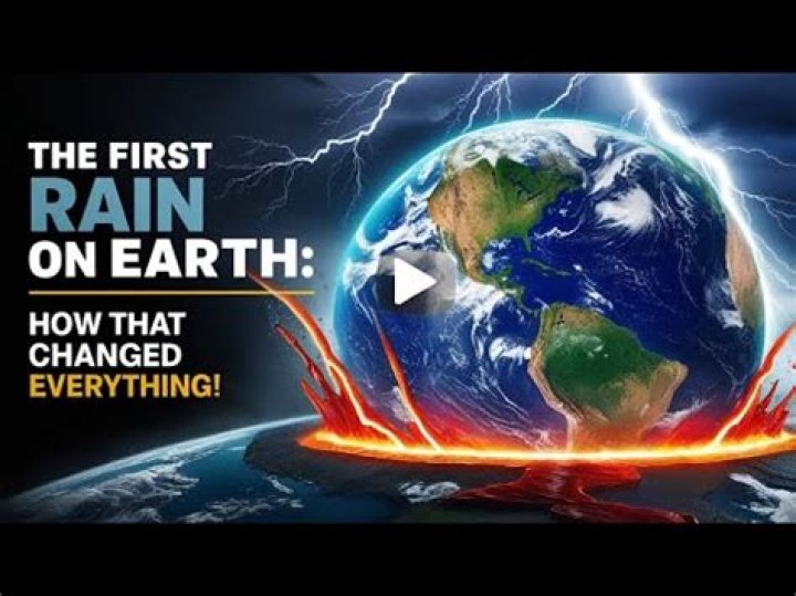 when did it first rain on earth