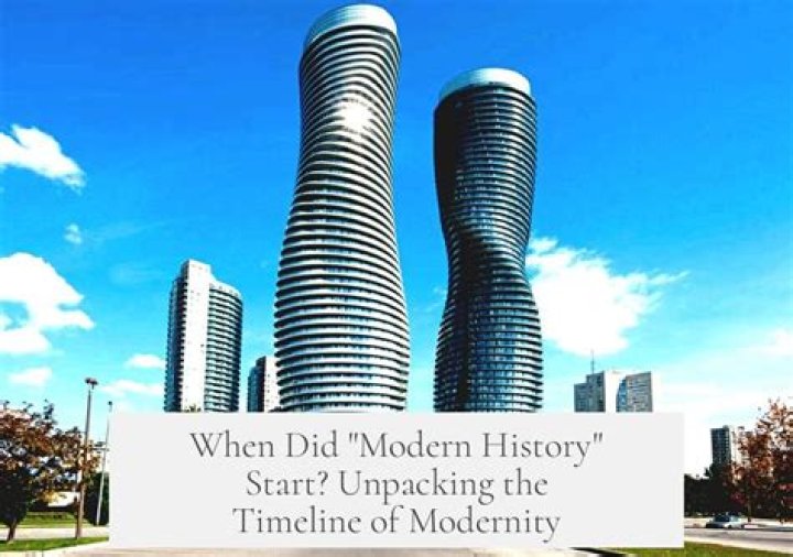 when did modern history start