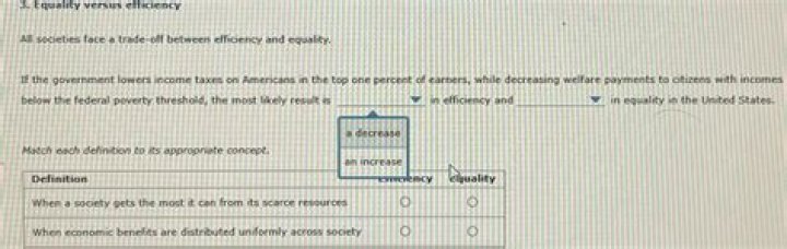 when economic benefits are distributed uniformly across society