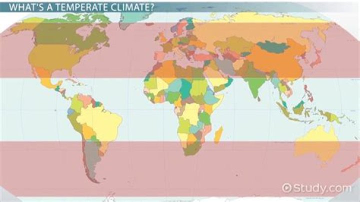where are temperate climates located