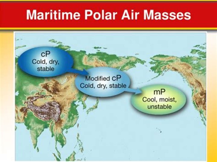 where do maritime polar air masses develop