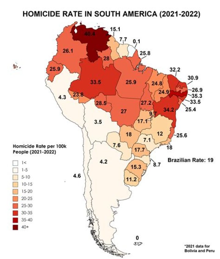 where do people in south america tend to live