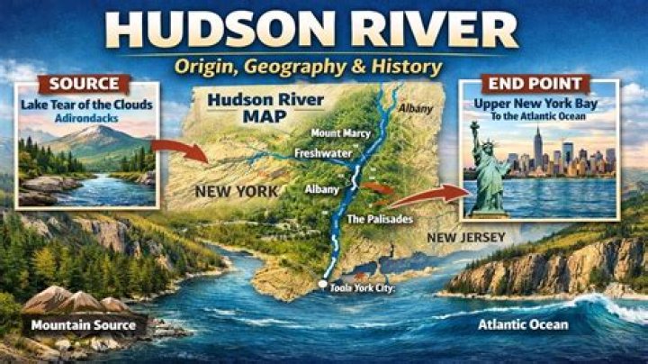 where does hudson river end