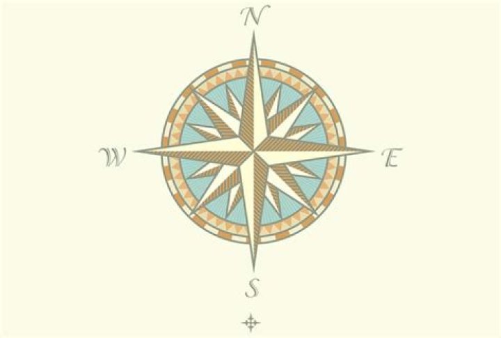 where does the compass rose go on a map