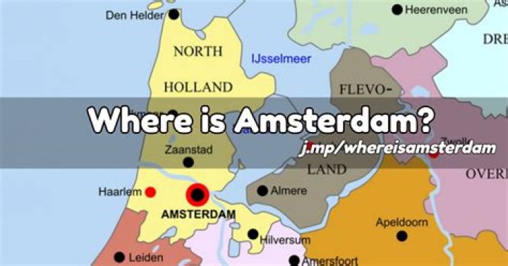 where is amsterdam located on a map