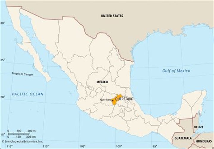 where is queretaro mexico on the map