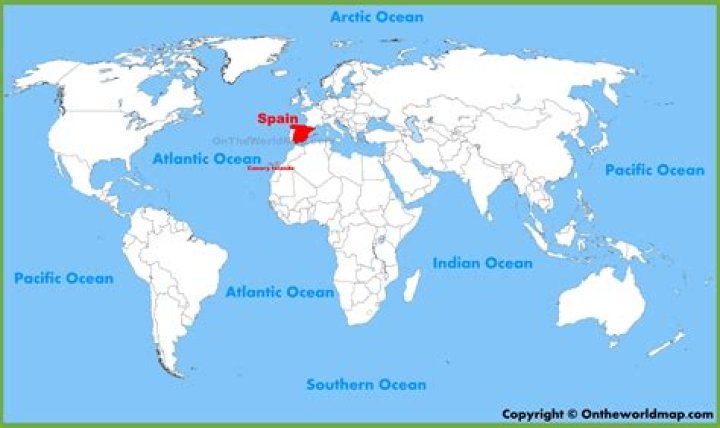 where is spain on the world map