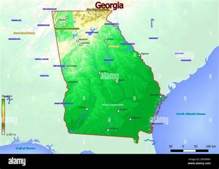 where is the fall line located in georgia