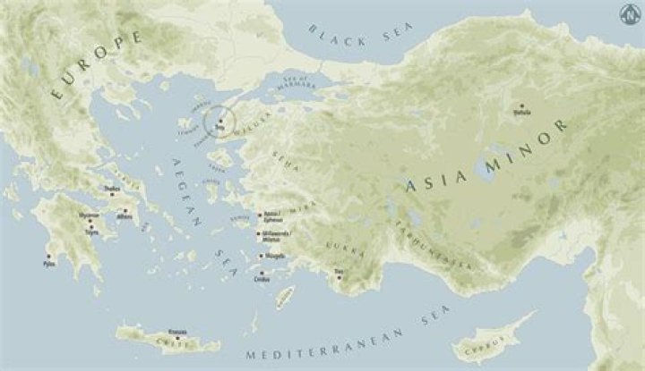 where was troy located map