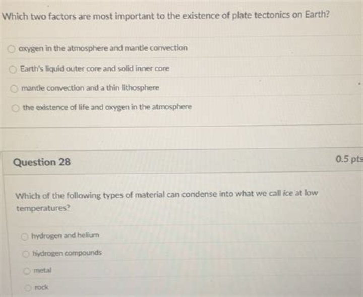which of the following types of material can condense into what we call ice at low temperatures?