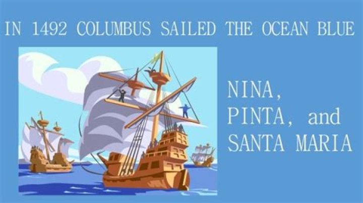 who wrote in 1492 columbus sailed the ocean blue