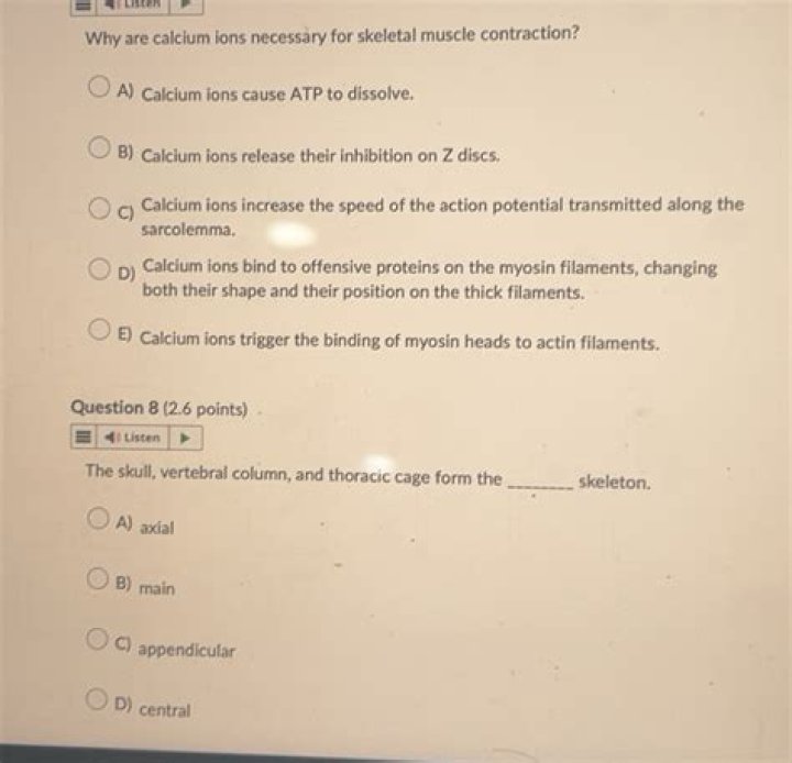 why are calcium ions necessary for skeletal muscle contraction?