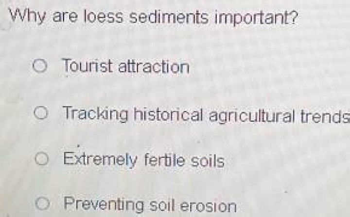 why are loess sediments important