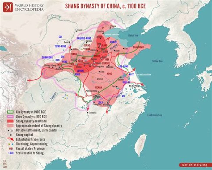 why did china's shang rulers become powerful