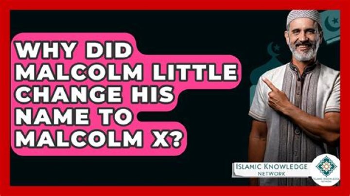 why did malcolm little change his name to malcolm x
