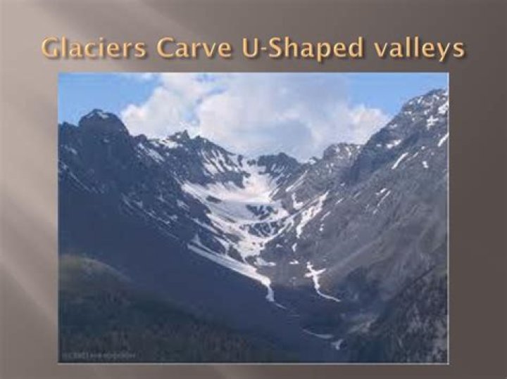 why do glaciers form u shaped valleys
