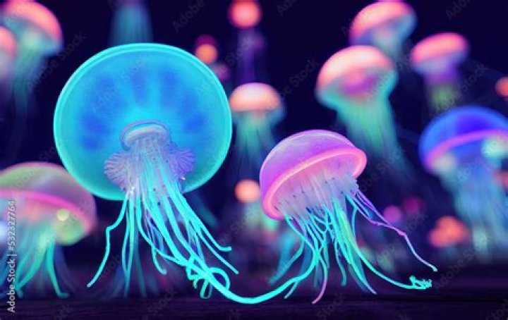 why do jellyfish light up