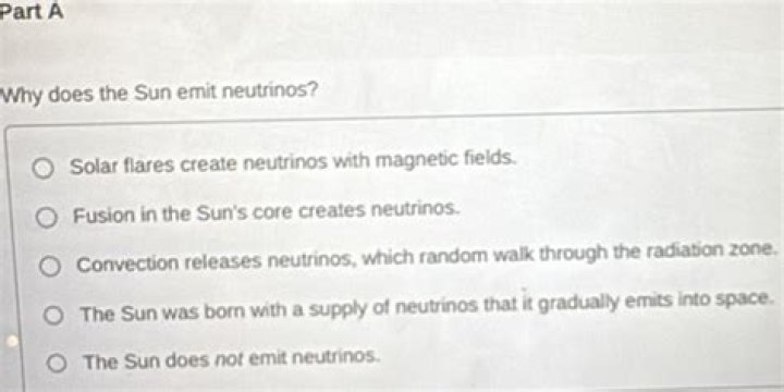 why does the sun emit neutrinos