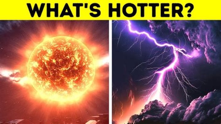 why is lightning hotter than the sun