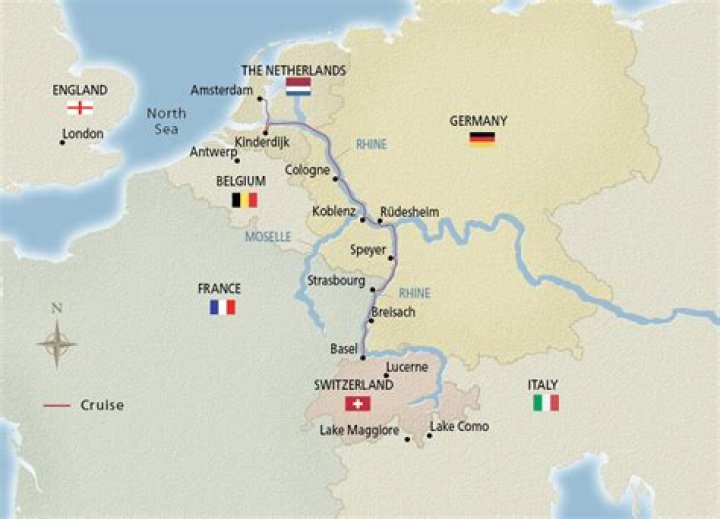 why is the rhine river important to western central europe