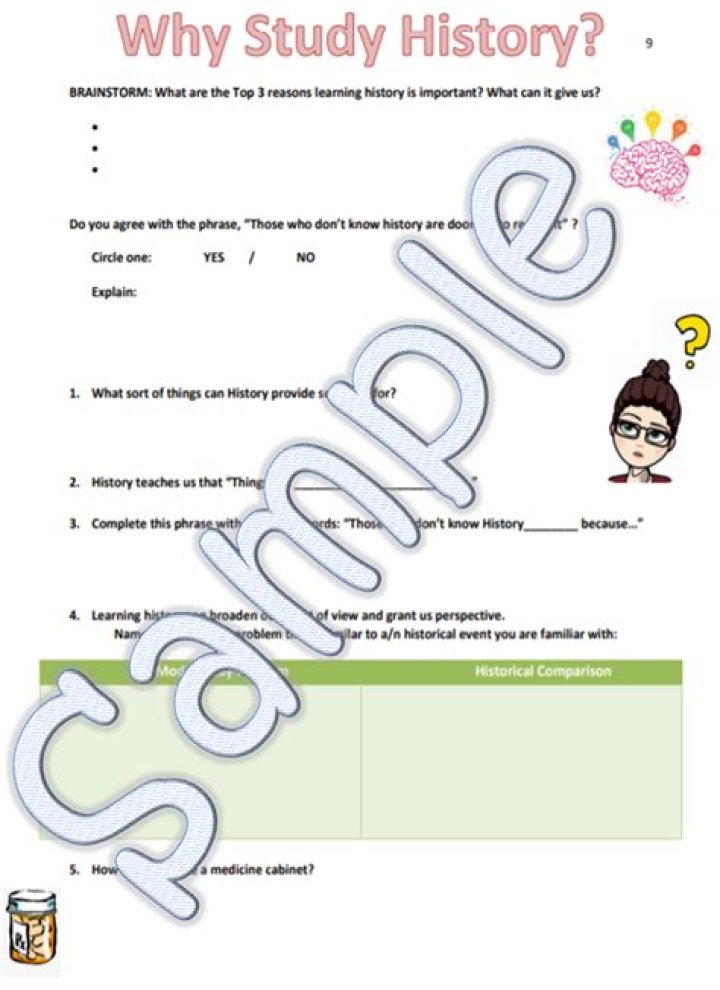 why study history worksheet - Lisbd-net.com