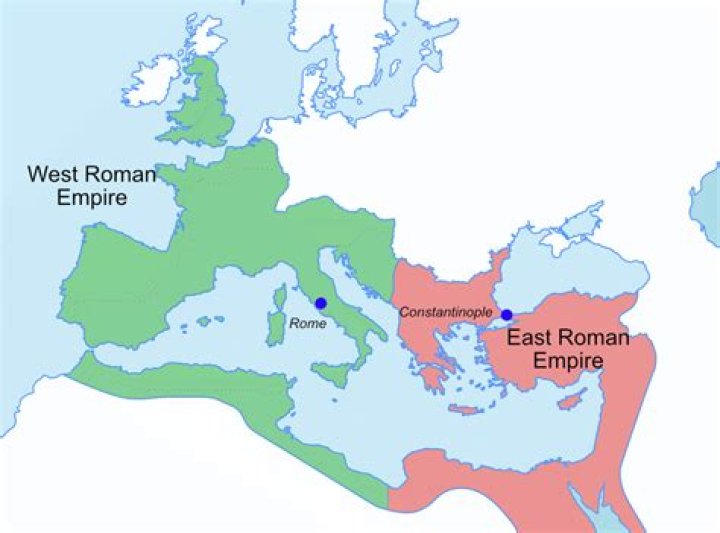 why was the roman empire divided into two halves